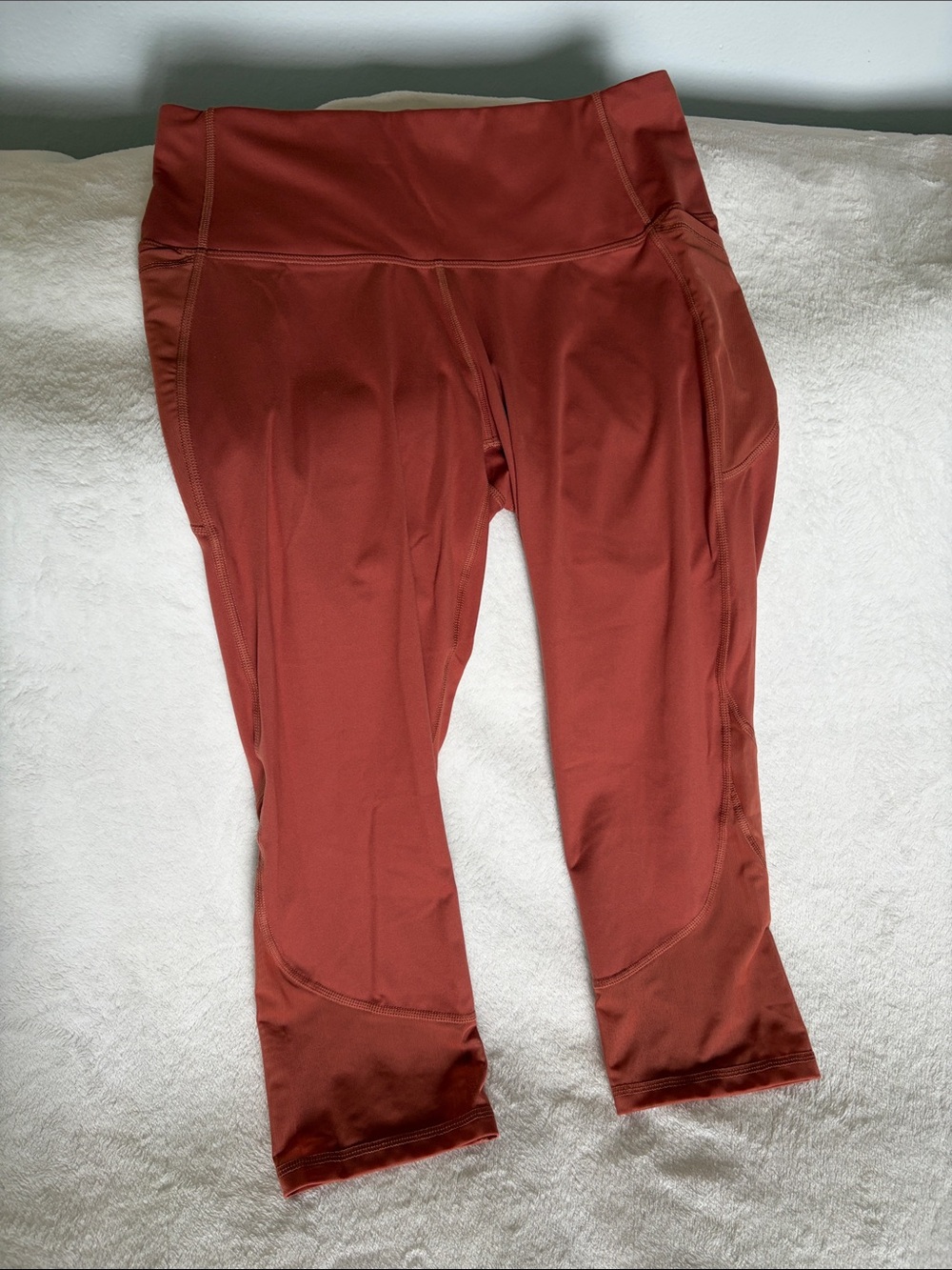 Women’s  Rust Colored Active Crop Leggings